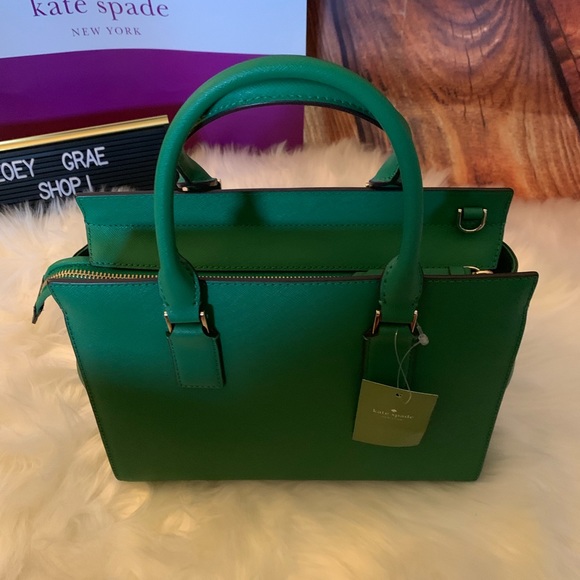 Sold! Kate Spade Green Cameron Medium Satchel NWT - Picture 7 of 7